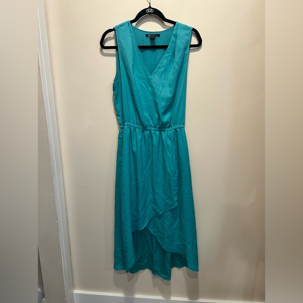 Kenneth Cole New York Teal High Low Dress